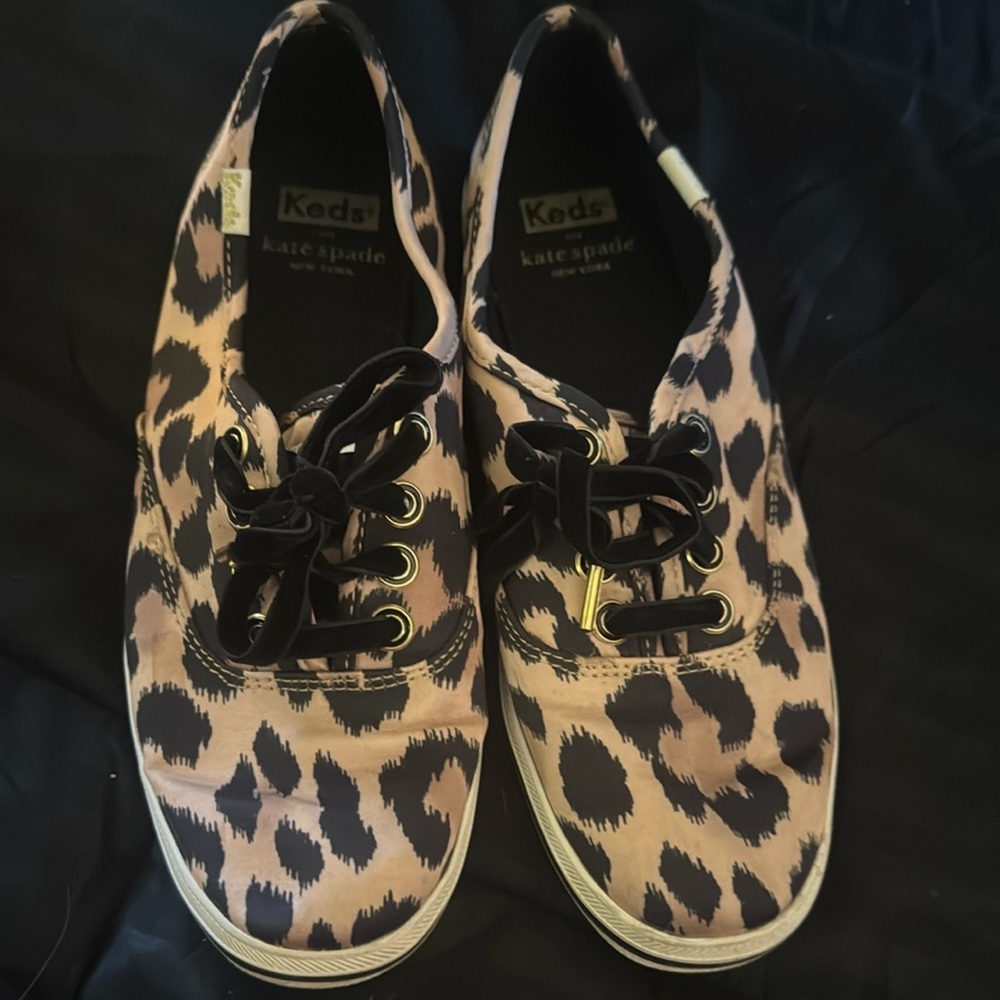 Keds x Kate Spade Lepoard Sneakers ECU Size 7